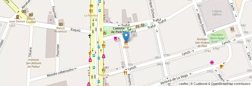 Mapa de ubicacion de B&B, Nueva Pompeya en Argentinien, Ciudad Autónoma De Buenos Aires, Comuna 4, Buenos Aires.