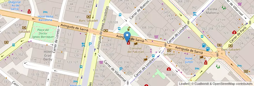 Mapa de ubicacion de BBQ Express ® en Espagne, Catalogne, Barcelone, Barcelonais, Barcelone.