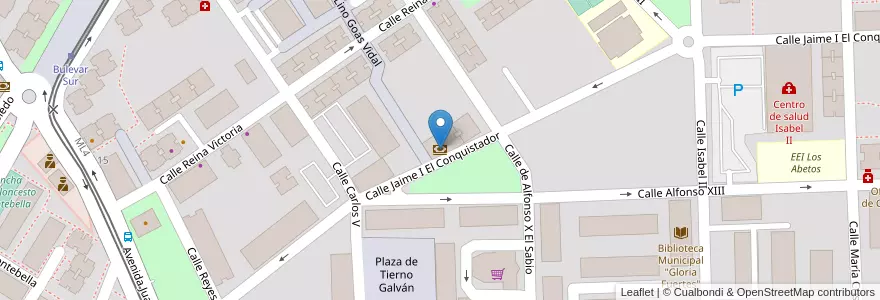 Mapa de ubicacion de BBVA en Spagna, Comunidad De Madrid, Comunidad De Madrid, Área Metropolitana De Madrid Y Corredor Del Henares, Parla.