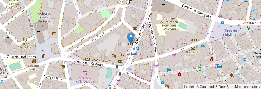 Mapa de ubicacion de BBVA en Spanje, Comunidad De Madrid, Comunidad De Madrid, Área Metropolitana De Madrid Y Corredor Del Henares, Madrid.