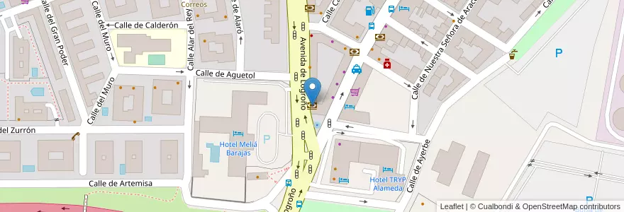 Mapa de ubicacion de BBVA en Spain, Community Of Madrid, Community Of Madrid, Área Metropolitana De Madrid Y Corredor Del Henares, Madrid.