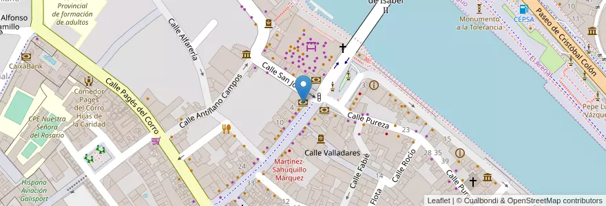 Mapa de ubicacion de BBVA en Spagna, Andalucía, Sevilla, Siviglia.