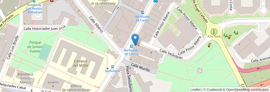 Mapa de ubicacion de BBVA en Spagna, Asturie, Asturie, Oviedo.