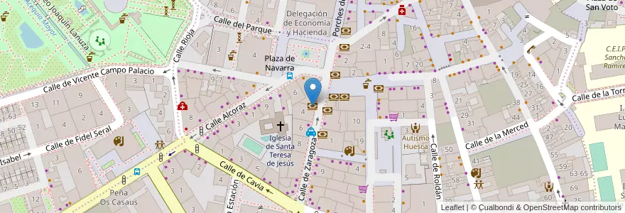 Mapa de ubicacion de BBVA en Spagna, Aragón, Huesca, Hoya De Huesca / Plana De Uesca, Huesca.