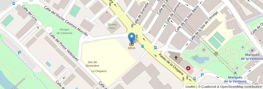 Mapa de ubicacion de BBVA en Испания, Мадрид, Мадрид, Área Metropolitana De Madrid Y Corredor Del Henares, Alcobendas.