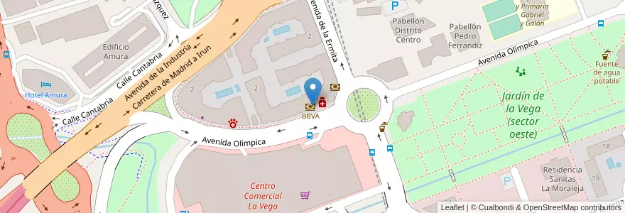 Mapa de ubicacion de BBVA en Spain, Community Of Madrid, Community Of Madrid, Área Metropolitana De Madrid Y Corredor Del Henares, Alcobendas.