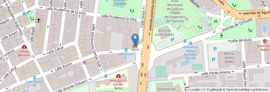 Mapa de ubicacion de BBVA en Spain, Valencian Community, Alacant / Alicante, L'Alacantí, Alacant / Alicante.