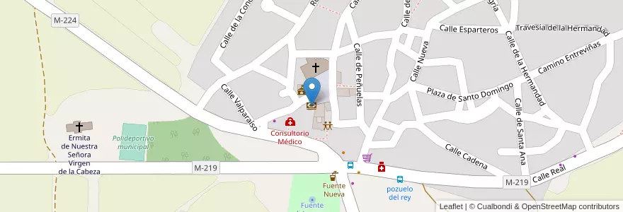 Mapa de ubicacion de BBVA agente colaborador en Spanien, Autonome Gemeinschaft Madrid, Autonome Gemeinschaft Madrid, Cuenca Del Henares, Pozuelo Del Rey.