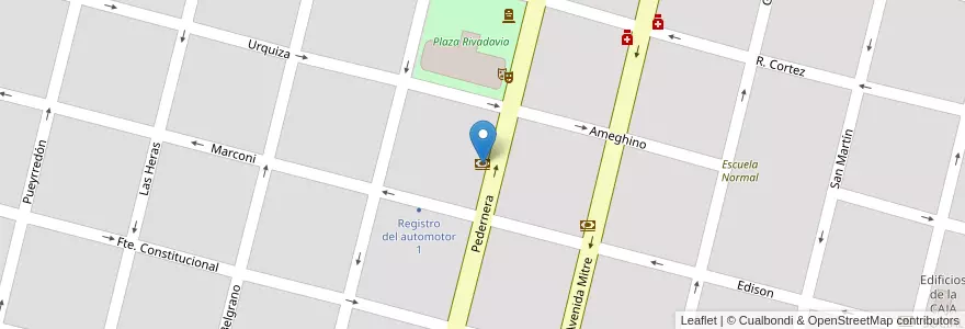 Mapa de ubicacion de BBVA Francés en 아르헨티나, San Luis, General Pedernera, Villa Mercedes, Municipio De Villa Mercedes.
