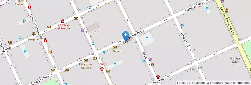 Mapa de ubicacion de BBVA Francés en Argentina, Buenos Aires, Partido De Tandil, Tandil.