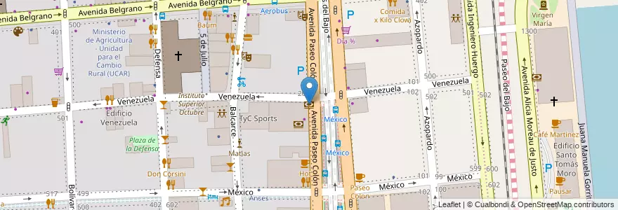 Mapa de ubicacion de BBVA Francés, Montserrat en 阿根廷, Ciudad Autónoma De Buenos Aires, Comuna 1, 布宜诺斯艾利斯.