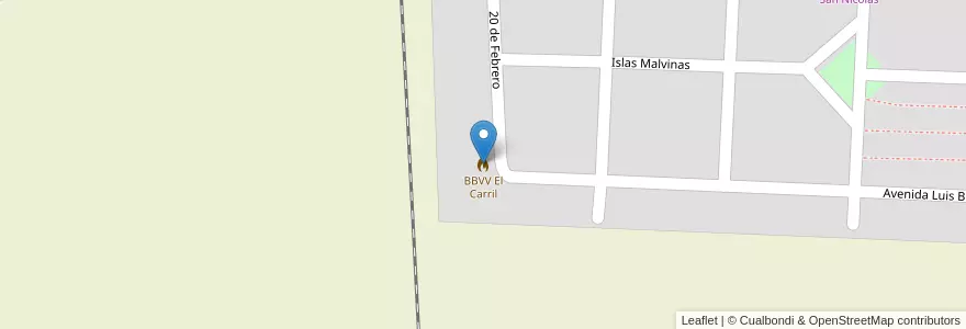 Mapa de ubicacion de BBVV El Carril en Arjantin, Salta, Chicoana, Municipio De El Carril, El Carril.