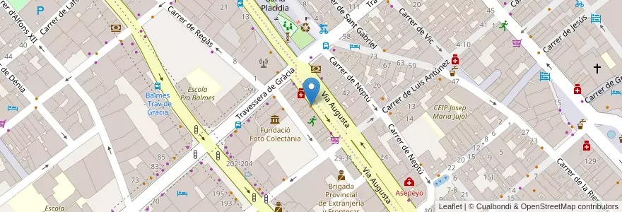 Mapa de ubicacion de BdGust Restaurant & Cocktail en إسبانيا, كتالونيا, برشلونة, بارسلونس, Barcelona.