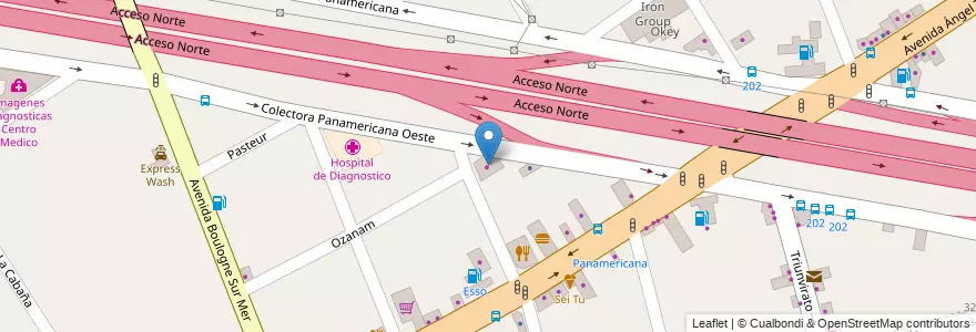 Mapa de ubicacion de BedTime Outlet en Argentina, Buenos Aires, Partido De Tigre, Don Torcuato.