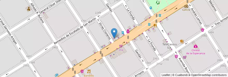 Mapa de ubicacion de BedTime Studio, Villa General Mitre en アルゼンチン, Ciudad Autónoma De Buenos Aires, ブエノスアイレス, Comuna 11.