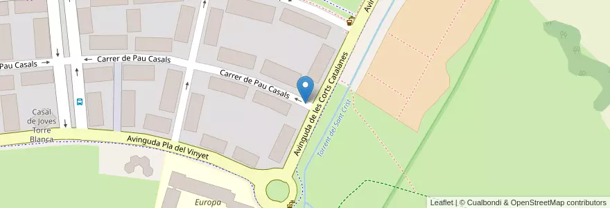 Mapa de ubicacion de Behidertenparplatz en Spagna, Catalunya, Barcelona, Vallès Occidental, Sant Cugat Del Vallès.