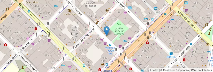 Mapa de ubicacion de Belchica en 西班牙, Catalunya, Barcelona, Barcelonès, Barcelona.