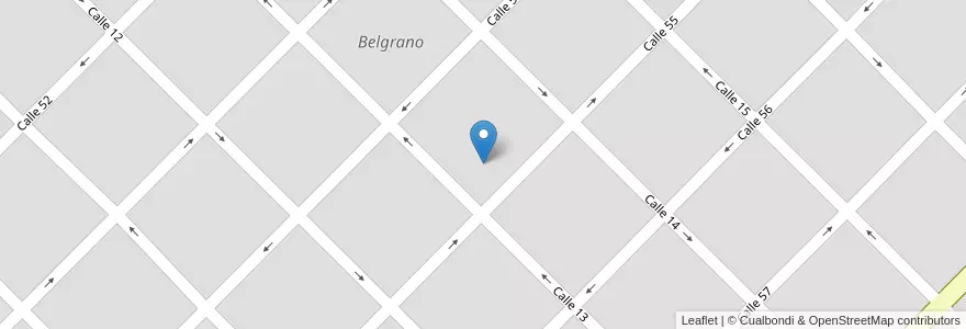 Mapa de ubicacion de Belgrano en Argentinië, Buenos Aires, Partido De Colón, Colón.