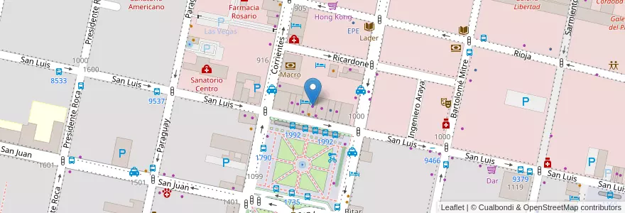 Mapa de ubicacion de Believe en Аргентина, Санта-Фе, Departamento Rosario, Municipio De Rosario, Росарио.