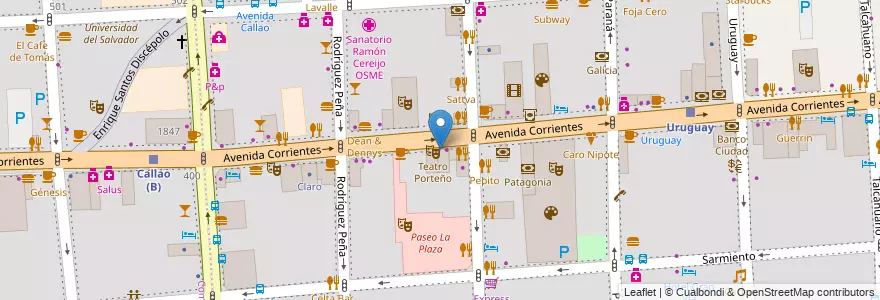 Mapa de ubicacion de Belisario, San Nicolas en Arjantin, Ciudad Autónoma De Buenos Aires, Comuna 1, Buenos Aires.