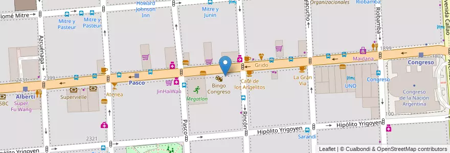 Mapa de ubicacion de Bellagamba Bodegón, Balvanera en アルゼンチン, Ciudad Autónoma De Buenos Aires, Comuna 3, ブエノスアイレス.