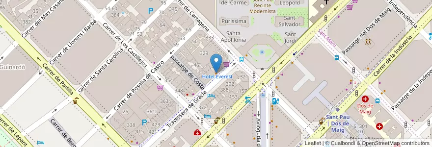 Mapa de ubicacion de Belle Buón en Espagne, Catalogne, Barcelone, Barcelonais, Barcelone.