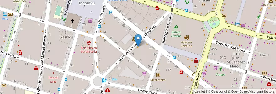 Mapa de ubicacion de Beluga Lounge en إسبانيا, إقليم الباسك, Bizkaia, Bilboaldea, بلباو.