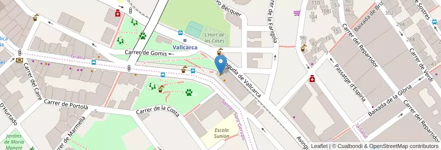 Mapa de ubicacion de Ben Tips en İspanya, Catalunya, Barcelona, Barcelonès, Barcelona.
