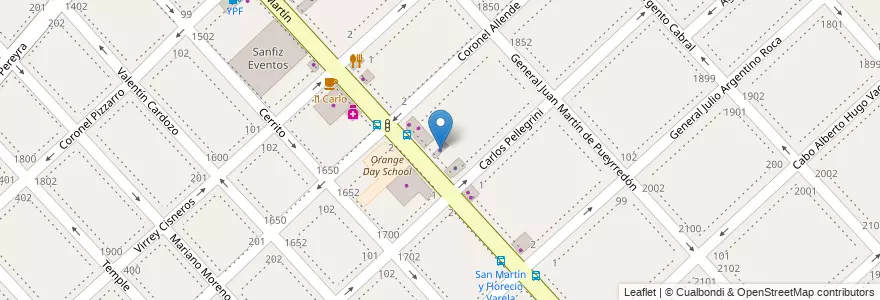 Mapa de ubicacion de Benatti en アルゼンチン, ブエノスアイレス州, Partido De La Matanza, Ramos Mejía.