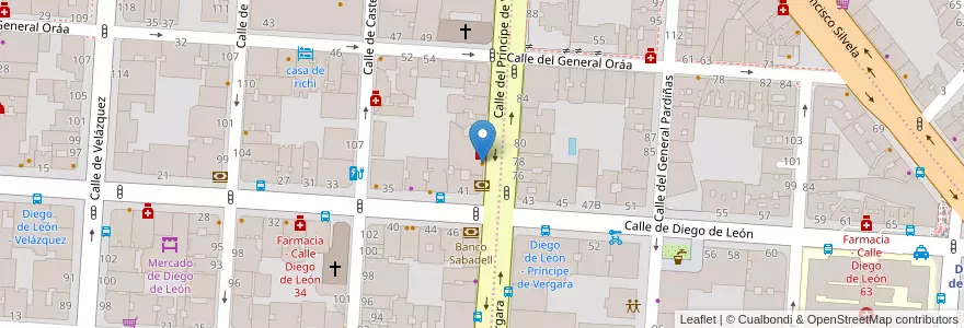 Mapa de ubicacion de Bendita Locura en スペイン, マドリード州, Comunidad De Madrid, Área Metropolitana De Madrid Y Corredor Del Henares, Madrid.