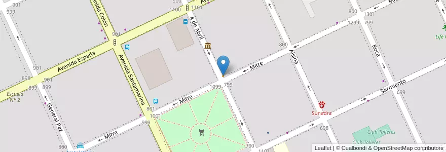 Mapa de ubicacion de Benicio en Argentina, Buenos Aires, Partido De Tandil, Tandil.
