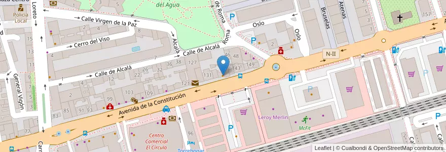 Mapa de ubicacion de Benidorm en Испания, Мадрид, Мадрид, Área Metropolitana De Madrid Y Corredor Del Henares, Torrejón De Ardoz.