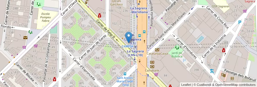 Mapa de ubicacion de Benzinera Repsol en Sepanyol, Catalunya, Barcelona, Barcelonès, Barcelona.