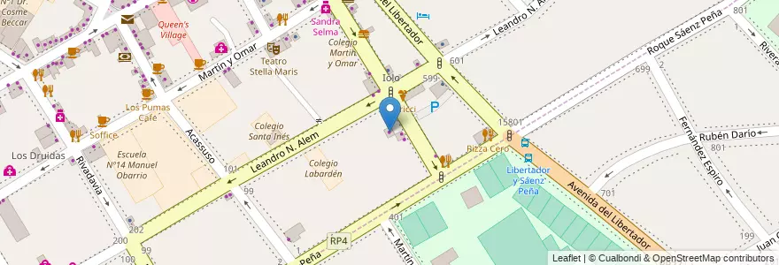 Mapa de ubicacion de Berasa S.A en Argentina, Buenos Aires, Partido De San Isidro, San Isidro.