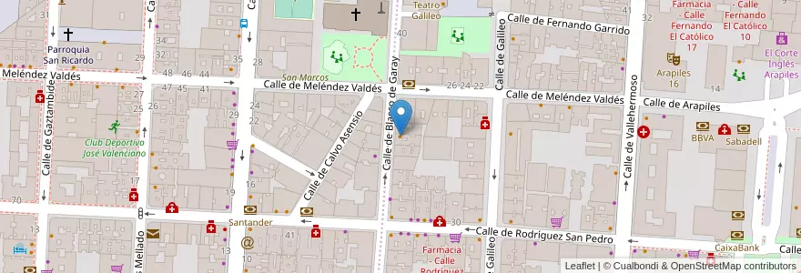 Mapa de ubicacion de Berdi en Испания, Мадрид, Мадрид, Área Metropolitana De Madrid Y Corredor Del Henares, Мадрид.