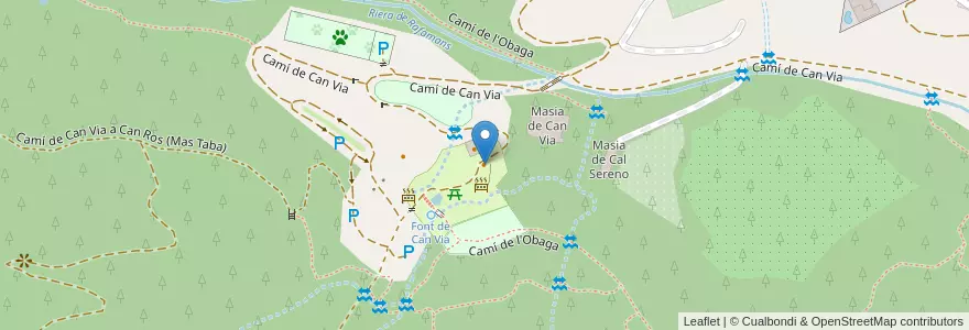 Mapa de ubicacion de Berenador de Can Via en 스페인, Catalunya, Barcelona, Baix Llobregat, La Palma De Cervelló.