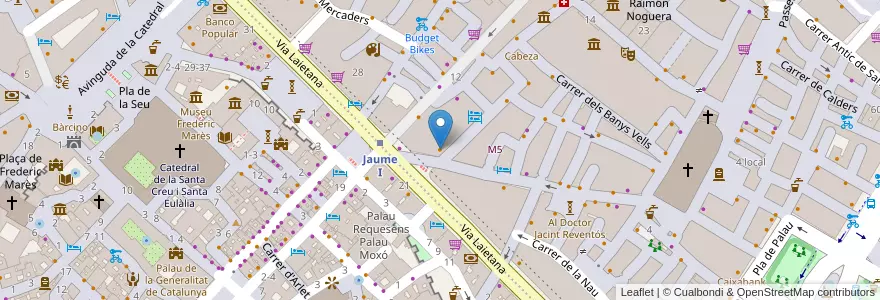 Mapa de ubicacion de Bernie's Diner en Spanje, Catalonië, Barcelona, Barcelonès, Barcelona.