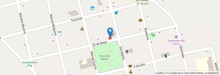 Mapa de ubicacion de Bessega en Arjantin, Buenos Aires, Partido De Lincoln.