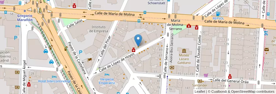 Mapa de ubicacion de Bestia Kitchen & Bar en اسپانیا, بخش خودمختار مادرید, بخش خودمختار مادرید, Área Metropolitana De Madrid Y Corredor Del Henares, مادرید.