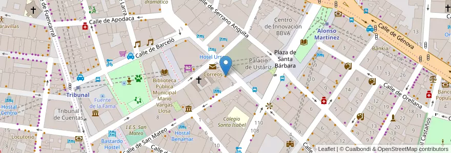 Mapa de ubicacion de Beti Jai en Espagne, Communauté De Madrid, Communauté De Madrid, Área Metropolitana De Madrid Y Corredor Del Henares, Madrid.