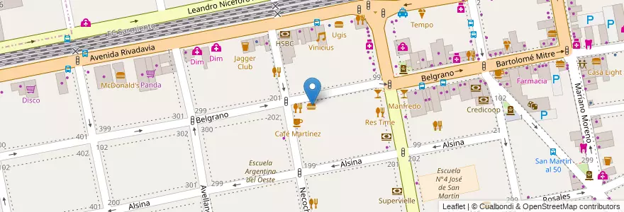 Mapa de ubicacion de Betty's Fast Food en Аргентина, Буэнос-Айрес, Partido De La Matanza, Ramos Mejía.