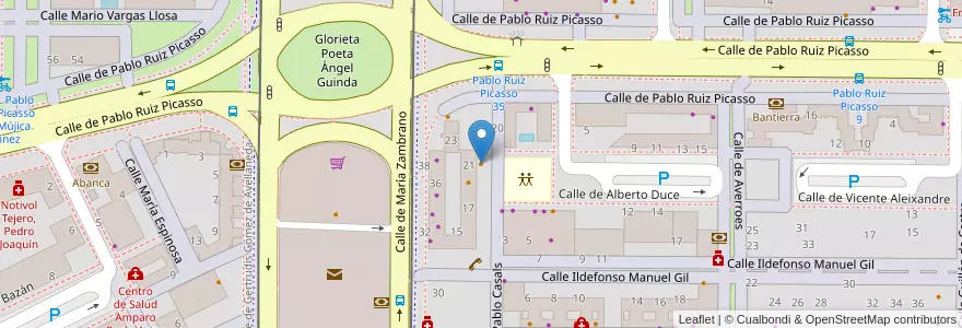Mapa de ubicacion de Between en Spain, Aragon, Zaragoza, Zaragoza, Zaragoza.