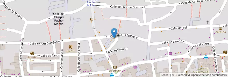 Mapa de ubicacion de Bianco Lounge Bar en 西班牙, Cantabria, 坎塔布里亚, Santander, Santander.