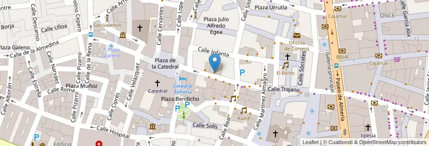 Mapa de ubicacion de Bibelot en Spanien, Andalusien, Almería, Almería.