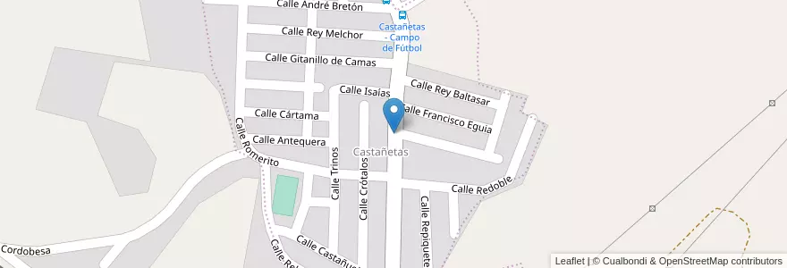 Mapa de ubicacion de Bibliobús Municipal - Anclaje de Cortijo de Castañetas en اسپانیا, Andalucía, Málaga, Málaga-Costa Del Sol, Málaga.