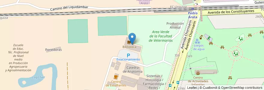 Mapa de ubicacion de Biblioteca, Agronomia en Argentine, Ciudad Autónoma De Buenos Aires, Buenos Aires, Comuna 15.