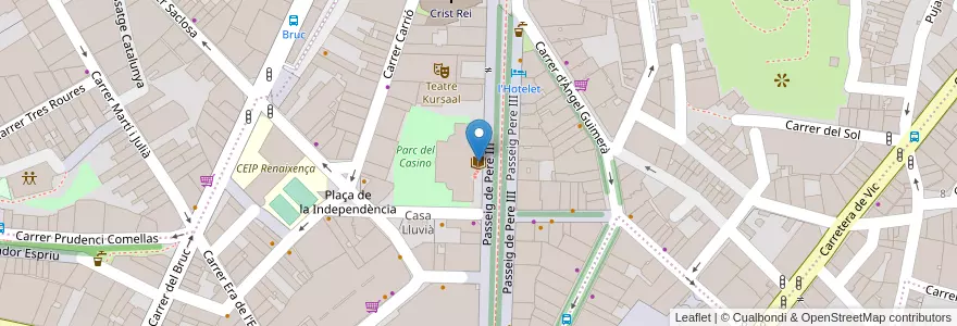 Mapa de ubicacion de Biblioteca del Casino en スペイン, カタルーニャ州, Barcelona, Bages, Manresa.