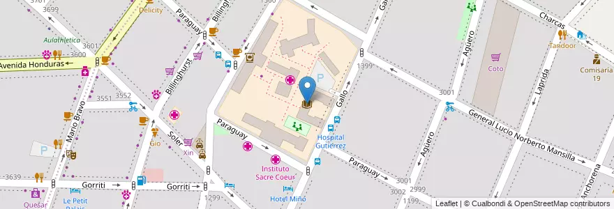 Mapa de ubicacion de Biblioteca Doctor Laureano Rivas Míguez, Recoleta en آرژانتین, Ciudad Autónoma De Buenos Aires, Comuna 2, Buenos Aires.
