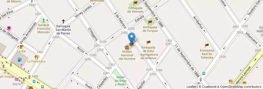Mapa de ubicacion de Biblioteca Juan Alfonso Carrizo, Palermo en Argentine, Ciudad Autónoma De Buenos Aires, Buenos Aires, Comuna 14.
