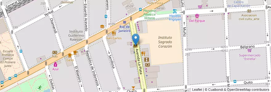 Mapa de ubicacion de Biblioteca Juan B.Justo, Caballito en Argentine, Ciudad Autónoma De Buenos Aires, Comuna 5, Buenos Aires.